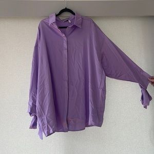 ASOS blouse shirt dress with tie sleeves